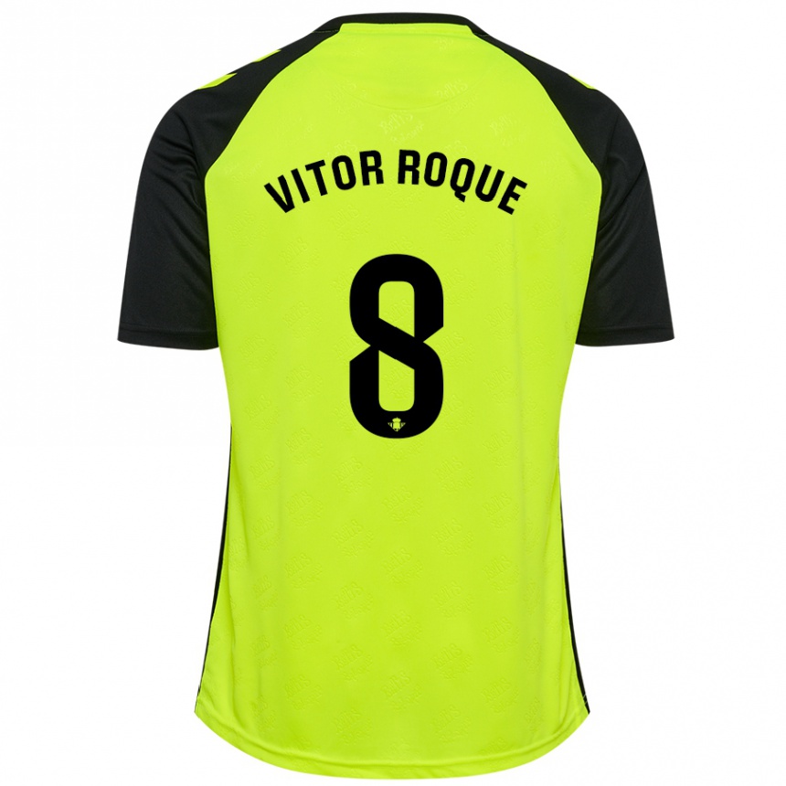 Niño Fútbol Camiseta Vitor Roque #8 Negro Rojo 2ª Equipación 2024/25