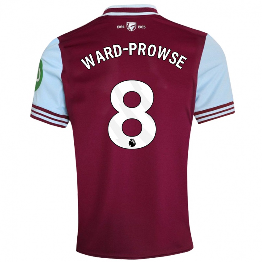 Niño Fútbol Camiseta James Ward-Prowse #8 Rojo Oscuro 1ª Equipación 2024/25