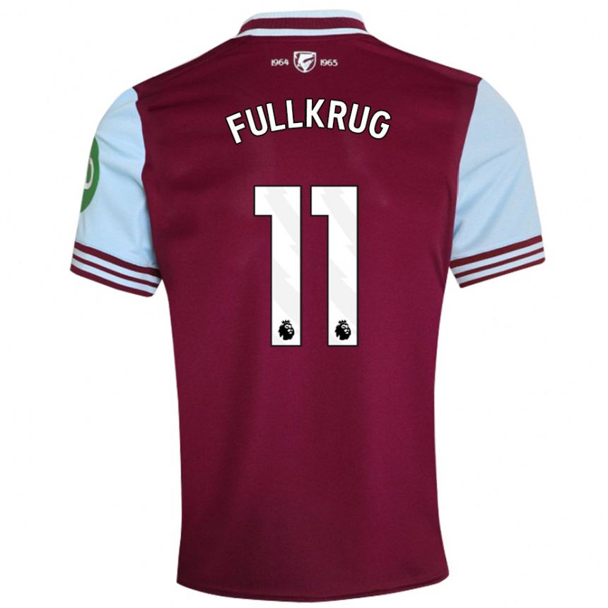 Niño Fútbol Camiseta Niclas Füllkrug #11 Rojo Oscuro 1ª Equipación 2024/25