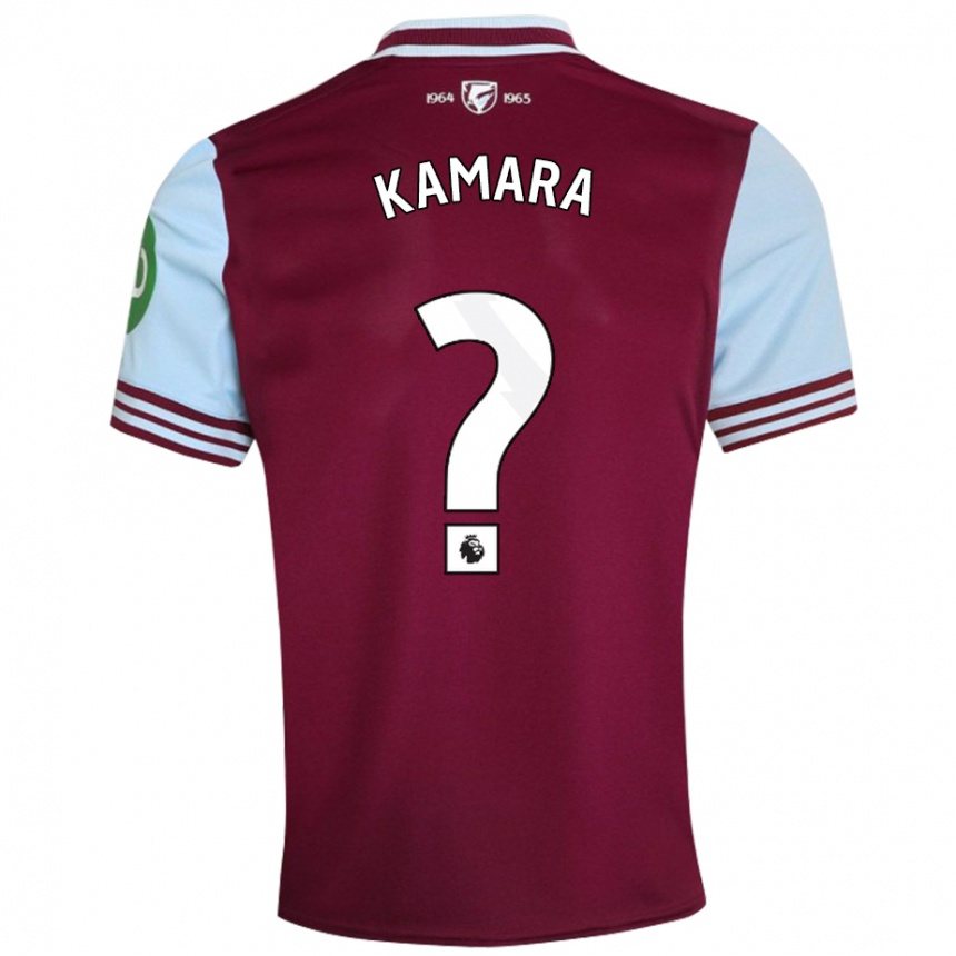 Niño Fútbol Camiseta Aaron Kamara #0 Rojo Oscuro 1ª Equipación 2024/25