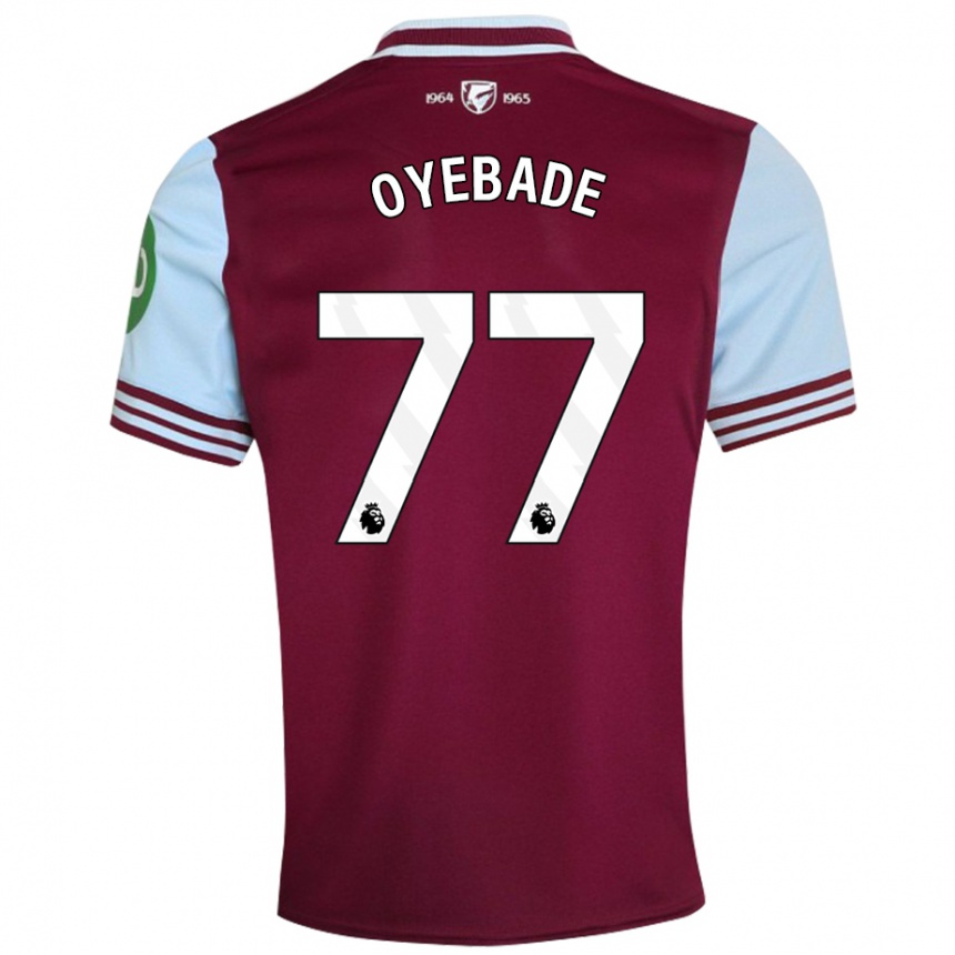 Niño Fútbol Camiseta Rayan Oyebade #77 Rojo Oscuro 1ª Equipación 2024/25