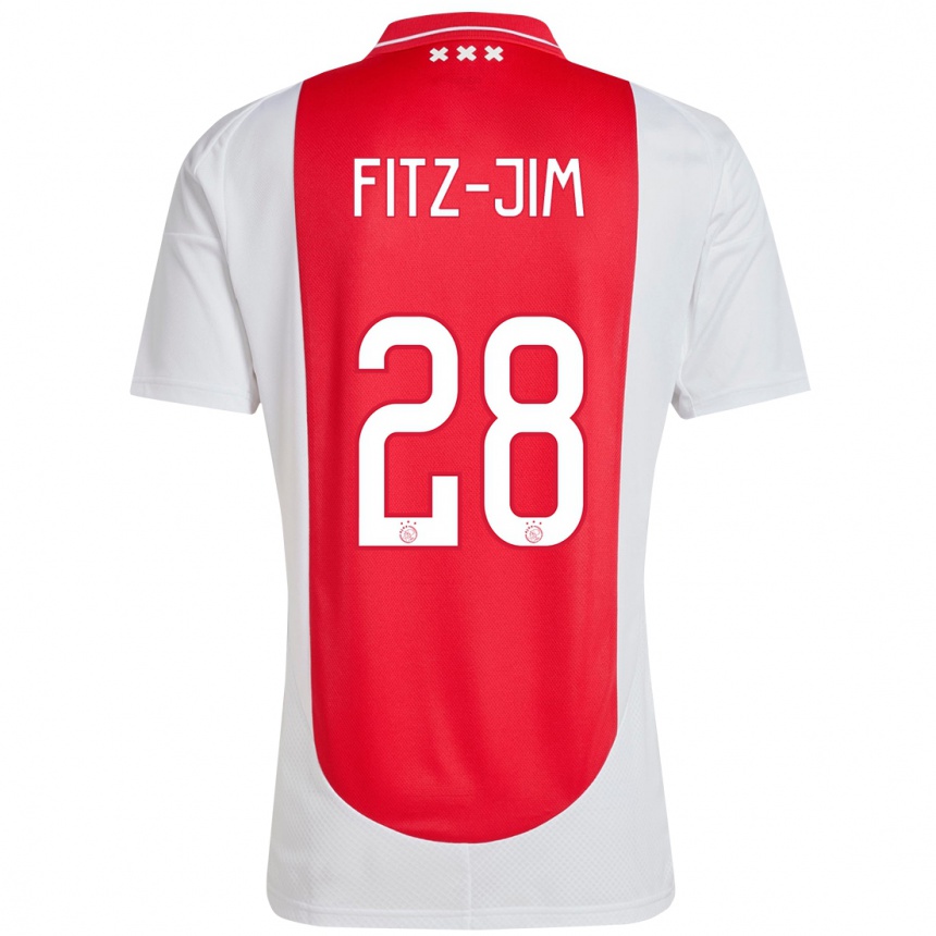 Niño Fútbol Camiseta Kian Fitz-Jim #28 Rojo Blanco 1ª Equipación 2024/25