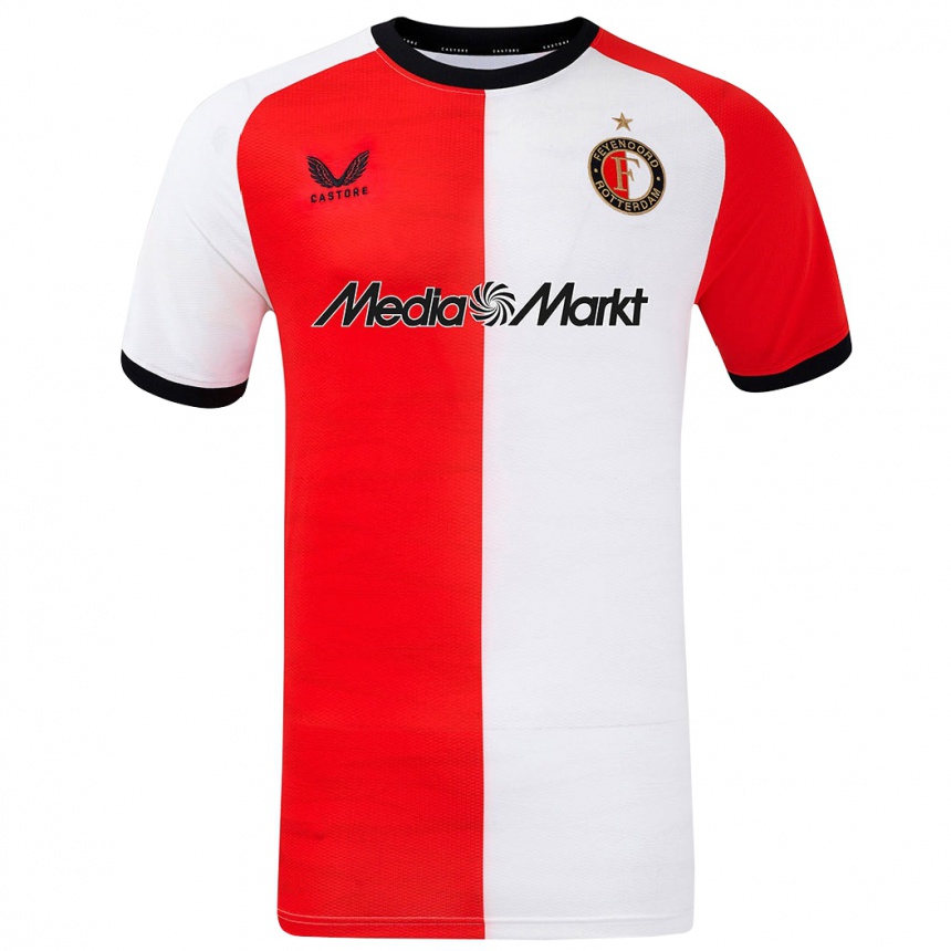 Niño Fútbol Camiseta Oier Zon #0 Rojo Blanco 1ª Equipación 2024/25