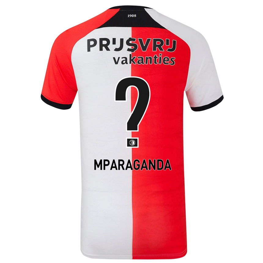 Niño Fútbol Camiseta Matthew Mparaganda #0 Rojo Blanco 1ª Equipación 2024/25