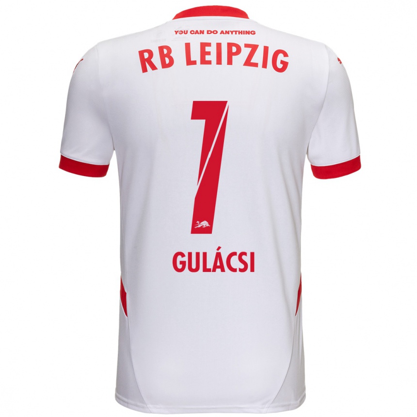 Niño Fútbol Camiseta Péter Gulácsi #1 Blanco Rojo 1ª Equipación 2024/25