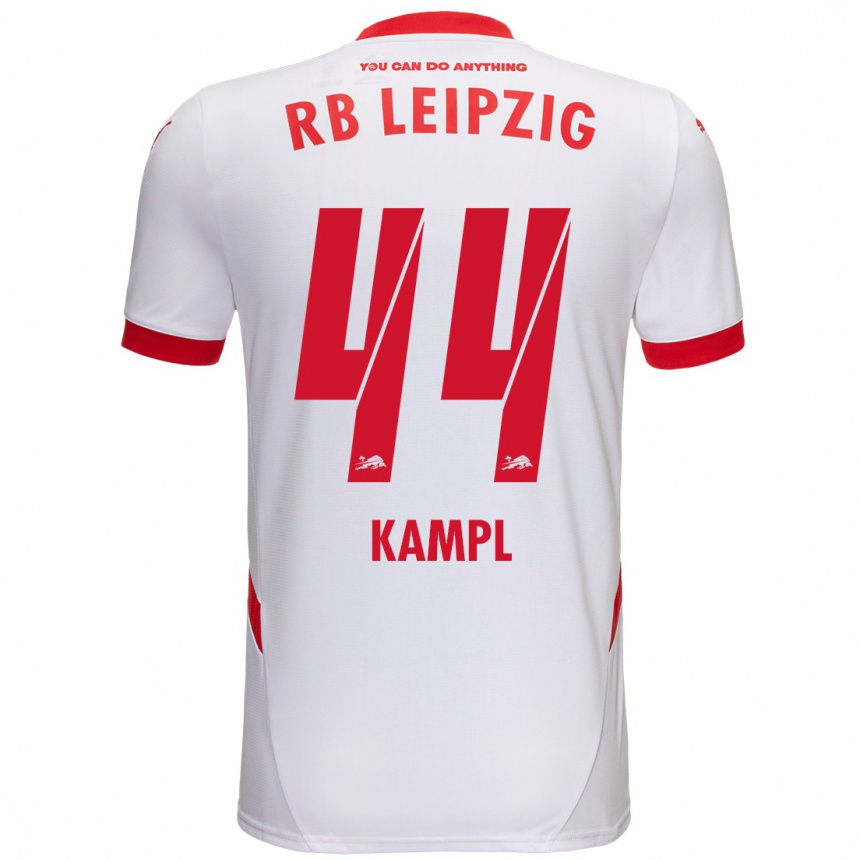 Niño Fútbol Camiseta Kevin Kampl #44 Blanco Rojo 1ª Equipación 2024/25