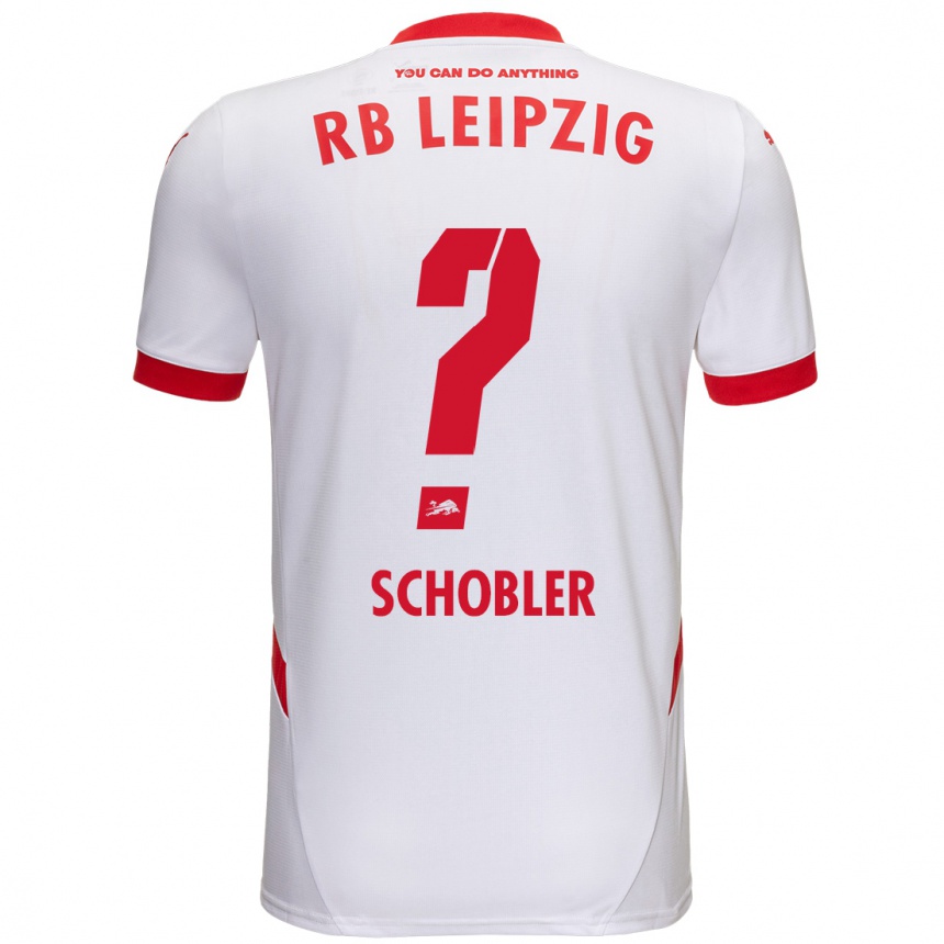 Niño Fútbol Camiseta Laurin Schößler #0 Blanco Rojo 1ª Equipación 2024/25