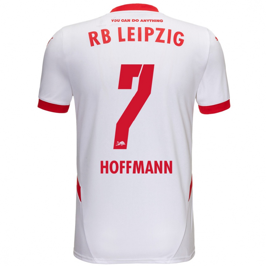 Niño Fútbol Camiseta Giovanna Hoffmann #7 Blanco Rojo 1ª Equipación 2024/25