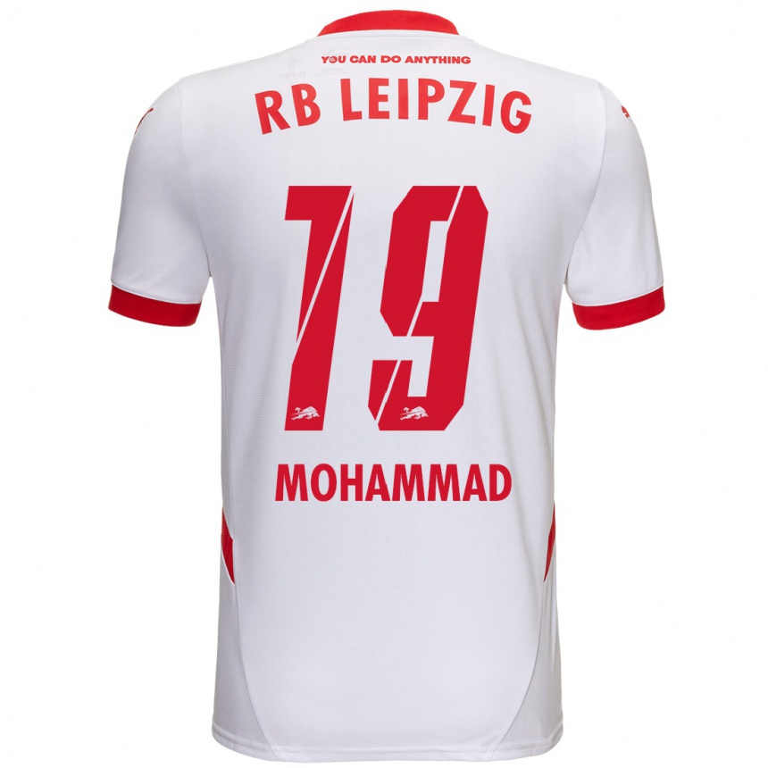 Niño Fútbol Camiseta Sammy Mohammad #19 Blanco Rojo 1ª Equipación 2024/25