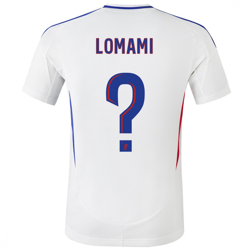 Niño Fútbol Camiseta Irvyn Lomami #0 Blanco Azul 1ª Equipación 2024/25