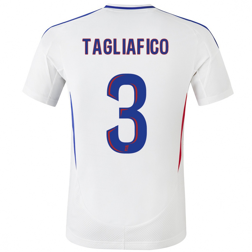 Niño Fútbol Camiseta Nicolas Tagliafico #3 Blanco Azul 1ª Equipación 2024/25