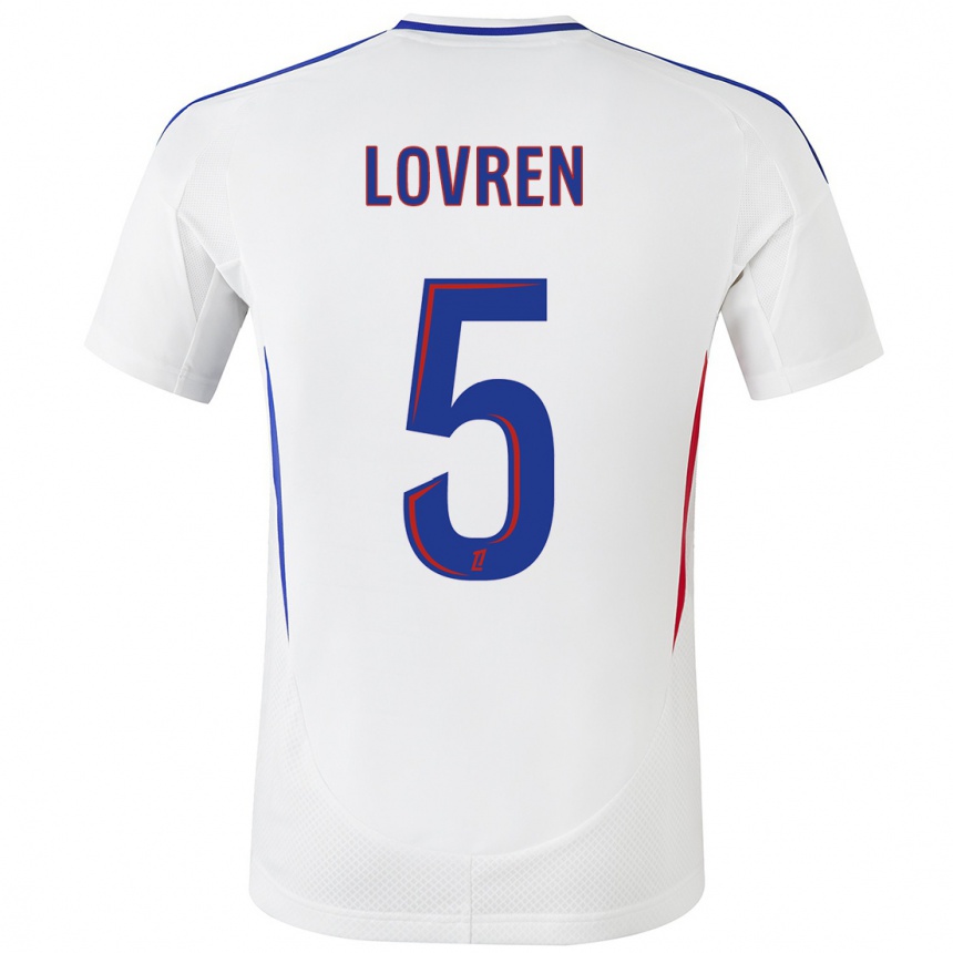 Niño Fútbol Camiseta Dejan Lovren #5 Blanco Azul 1ª Equipación 2024/25