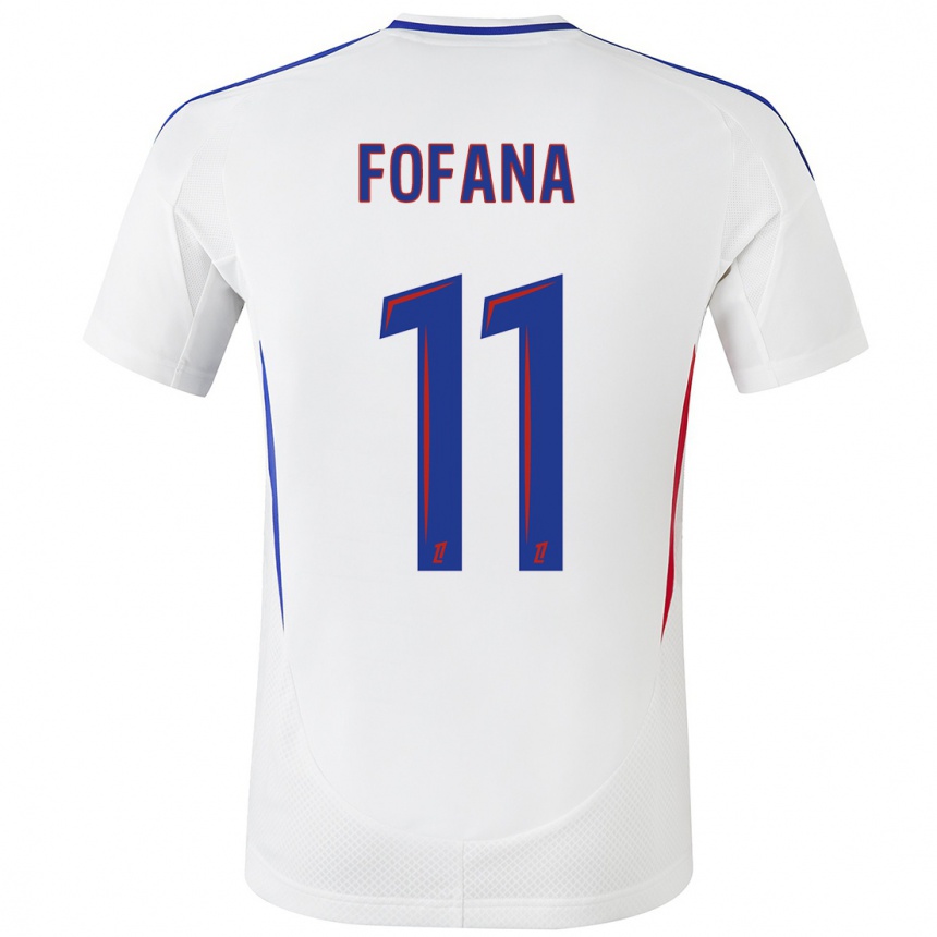 Niño Fútbol Camiseta Malick Fofana #11 Blanco Azul 1ª Equipación 2024/25