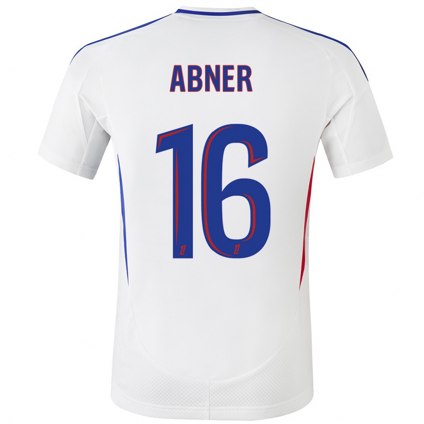 Niño Fútbol Camiseta Abner #16 Blanco Azul 1ª Equipación 2024/25