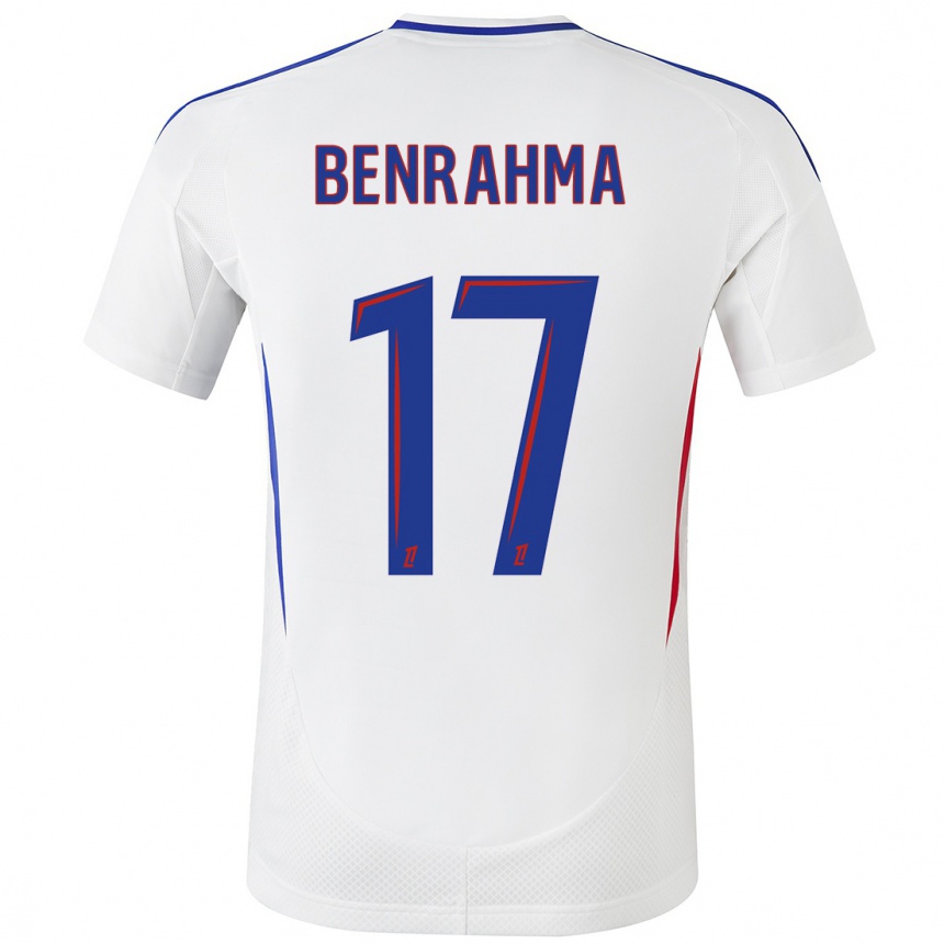 Niño Fútbol Camiseta Saïd Benrahma #17 Blanco Azul 1ª Equipación 2024/25