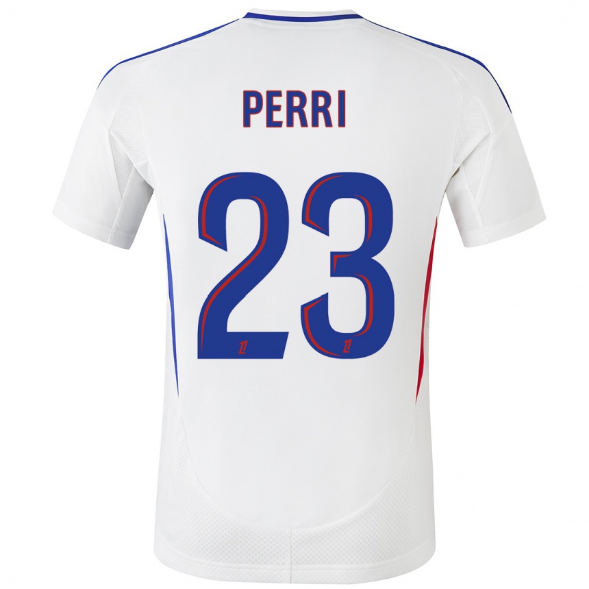 Niño Fútbol Camiseta Lucas Perri #23 Blanco Azul 1ª Equipación 2024/25