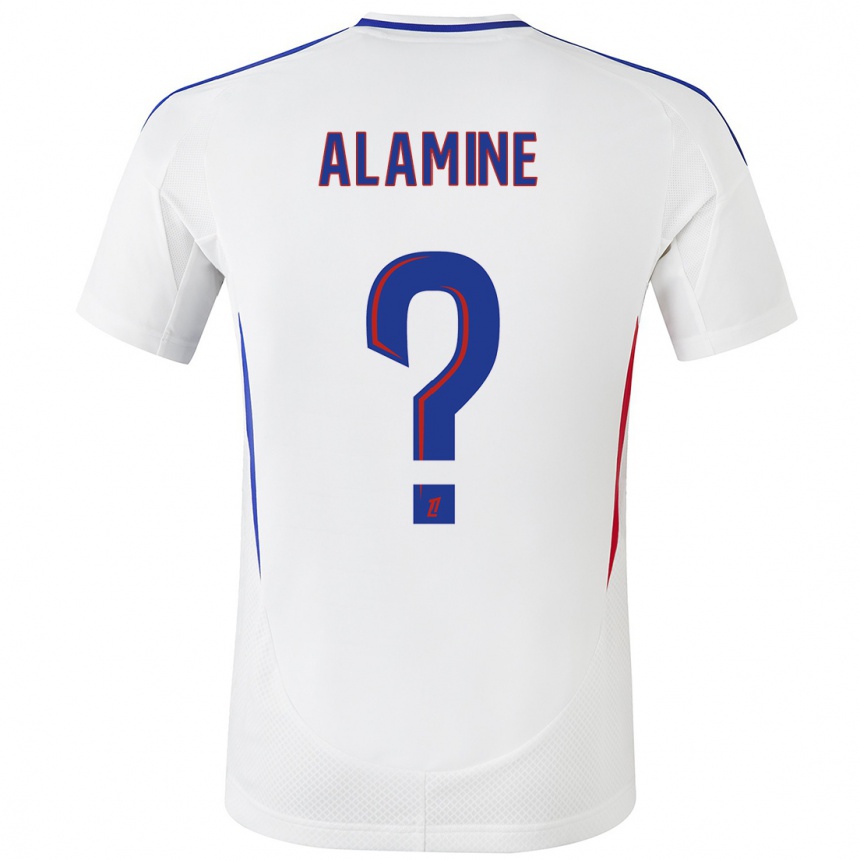 Niño Fútbol Camiseta Ali Alamine #0 Blanco Azul 1ª Equipación 2024/25