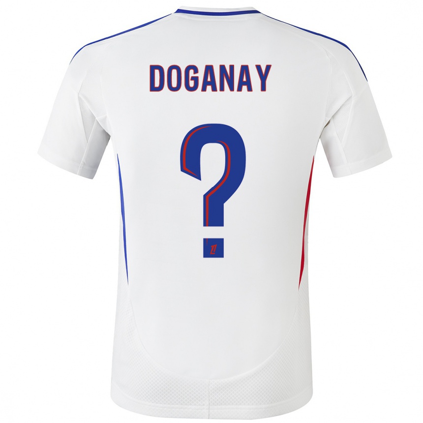 Niño Fútbol Camiseta Kenan Doganay #0 Blanco Azul 1ª Equipación 2024/25