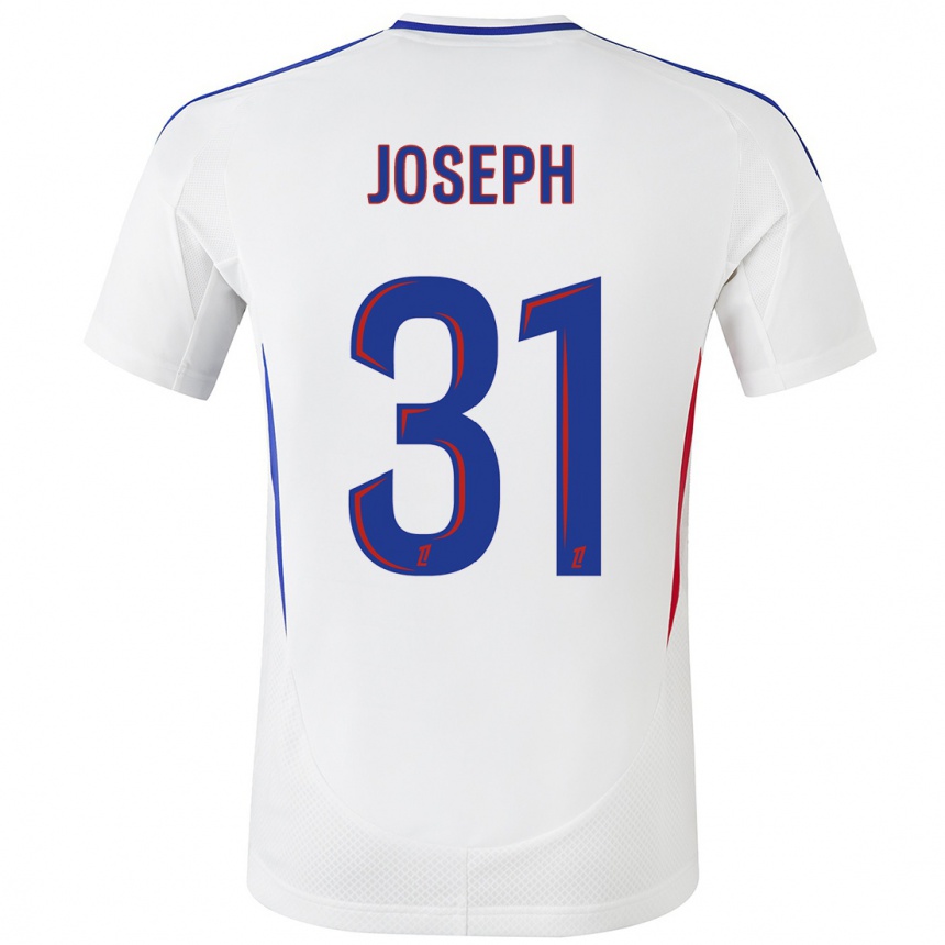 Niño Fútbol Camiseta Liana Joseph #31 Blanco Azul 1ª Equipación 2024/25