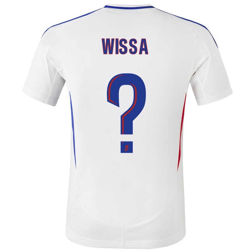 Niño Fútbol Camiseta Eli Wissa #0 Blanco Azul 1ª Equipación 2024/25