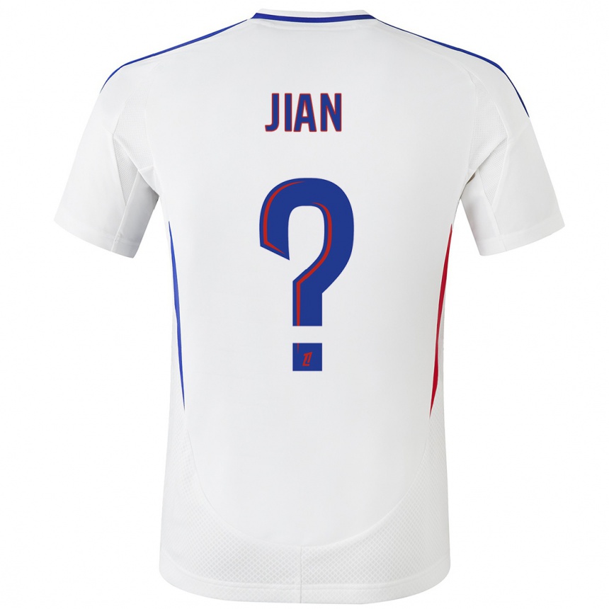 Niño Fútbol Camiseta Tao Jian #0 Blanco Azul 1ª Equipación 2024/25