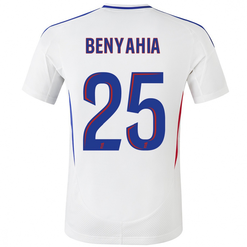 Niño Fútbol Camiseta Ines Benyahia #25 Blanco Azul 1ª Equipación 2024/25