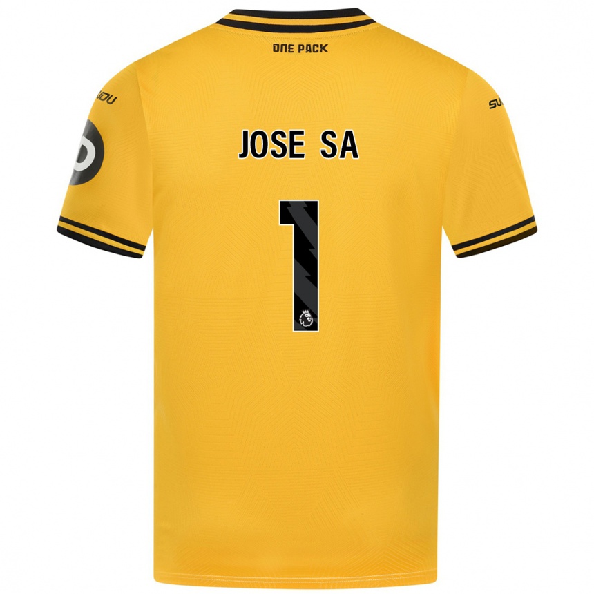 Niño Fútbol Camiseta José Sá #1 Amarillo 1ª Equipación 2024/25