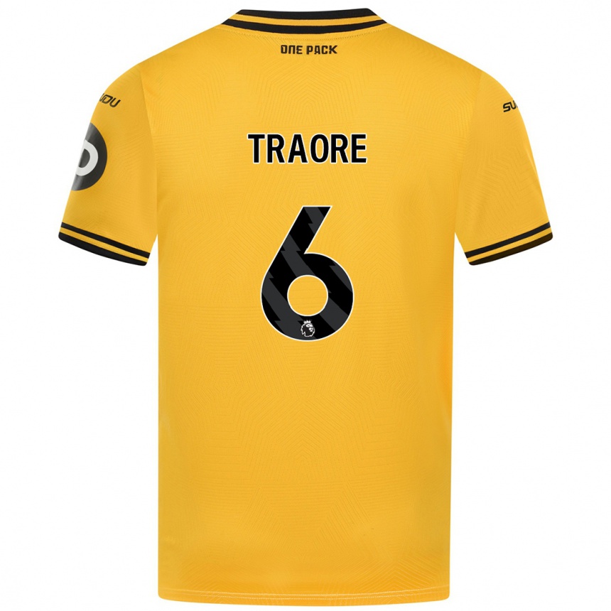 Niño Fútbol Camiseta Boubacar Traoré #6 Amarillo 1ª Equipación 2024/25