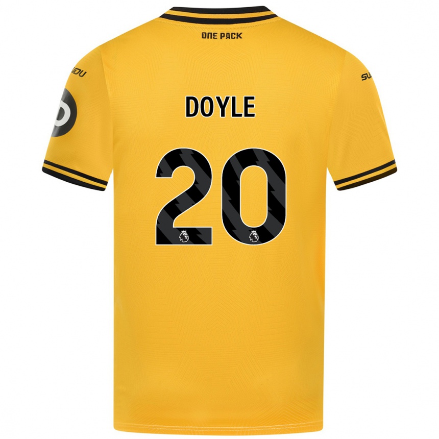 Niño Fútbol Camiseta Tommy Doyle #20 Amarillo 1ª Equipación 2024/25