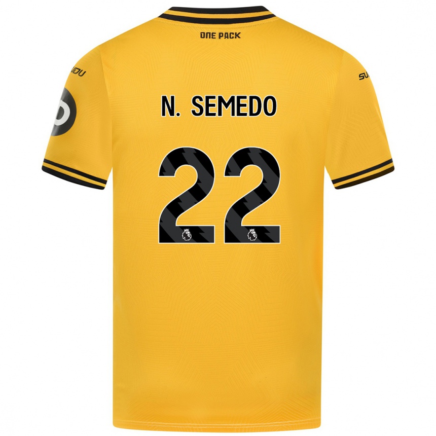 Niño Fútbol Camiseta Nélson Semedo #22 Amarillo 1ª Equipación 2024/25