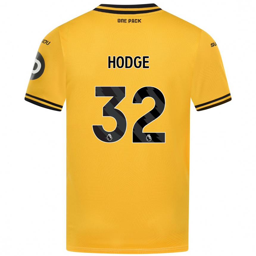 Niño Fútbol Camiseta Joe Hodge #32 Amarillo 1ª Equipación 2024/25