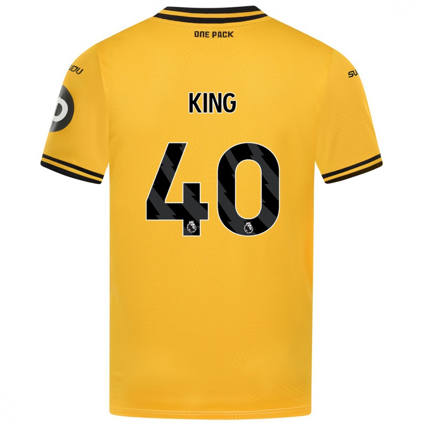 Niño Fútbol Camiseta Tom King #40 Amarillo 1ª Equipación 2024/25