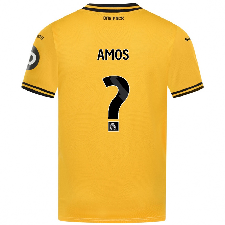 Niño Fútbol Camiseta Stan Amos #0 Amarillo 1ª Equipación 2024/25