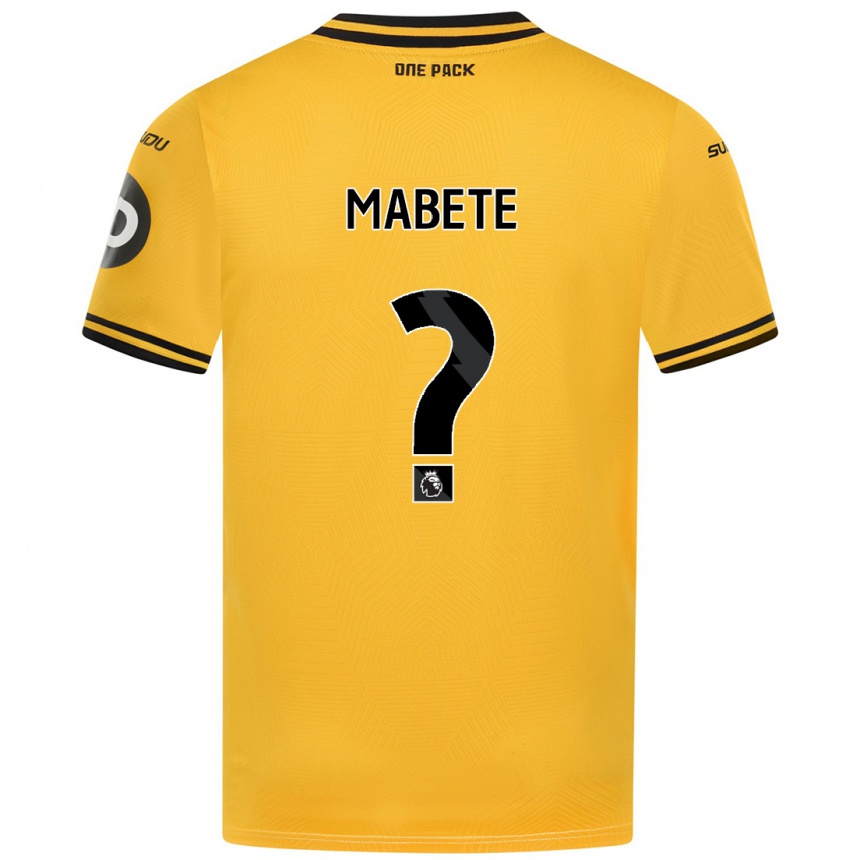 Niño Fútbol Camiseta Filozofe Mabete #0 Amarillo 1ª Equipación 2024/25