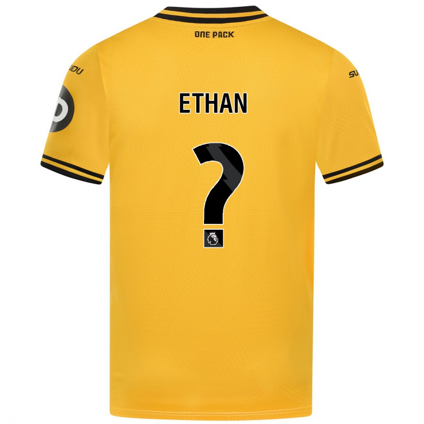 Niño Fútbol Camiseta Ethan Mcleod #0 Amarillo 1ª Equipación 2024/25