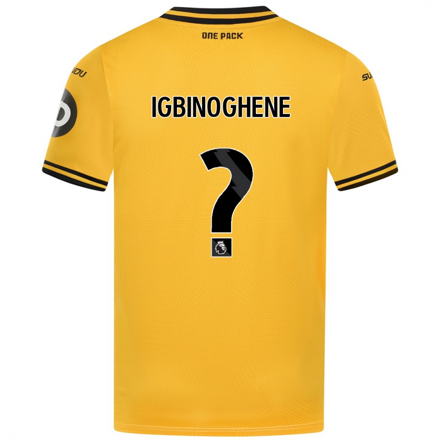 Niño Fútbol Camiseta Testimony Igbinoghene #0 Amarillo 1ª Equipación 2024/25