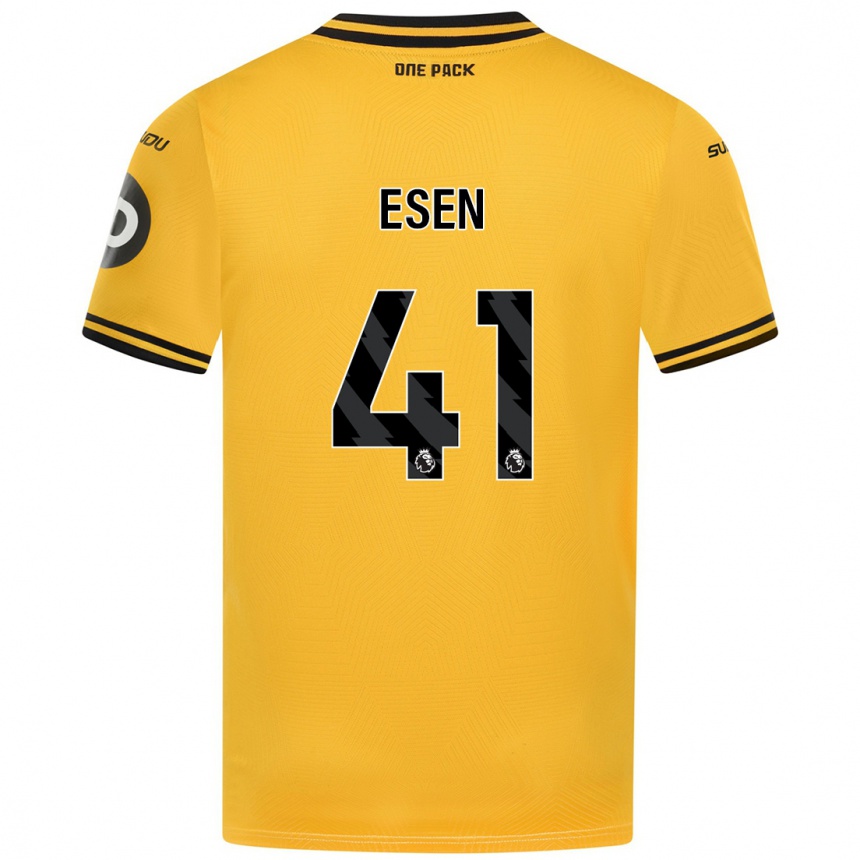 Niño Fútbol Camiseta Josh Esen #41 Amarillo 1ª Equipación 2024/25