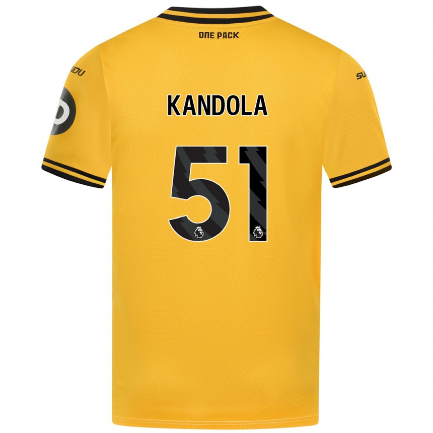 Niño Fútbol Camiseta Kam Kandola #51 Amarillo 1ª Equipación 2024/25