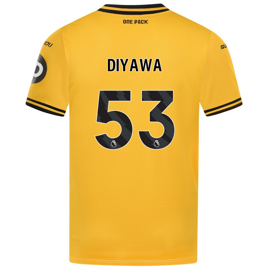 Niño Fútbol Camiseta Aaron Keto-Diyawa #53 Amarillo 1ª Equipación 2024/25