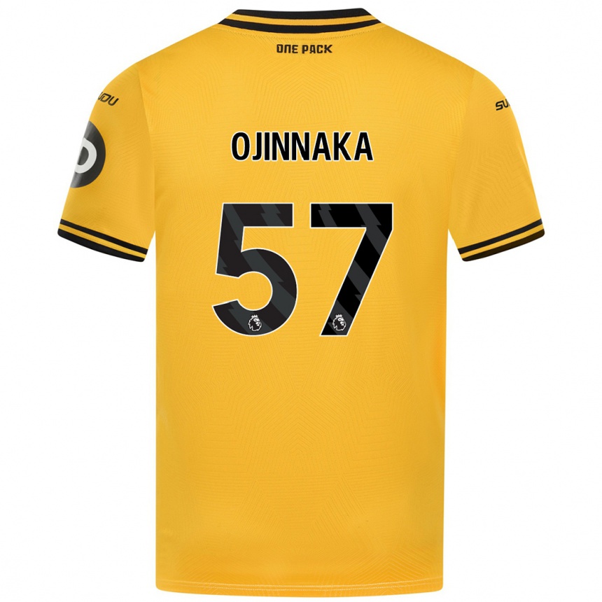 Niño Fútbol Camiseta Temple Ojinnaka #57 Amarillo 1ª Equipación 2024/25