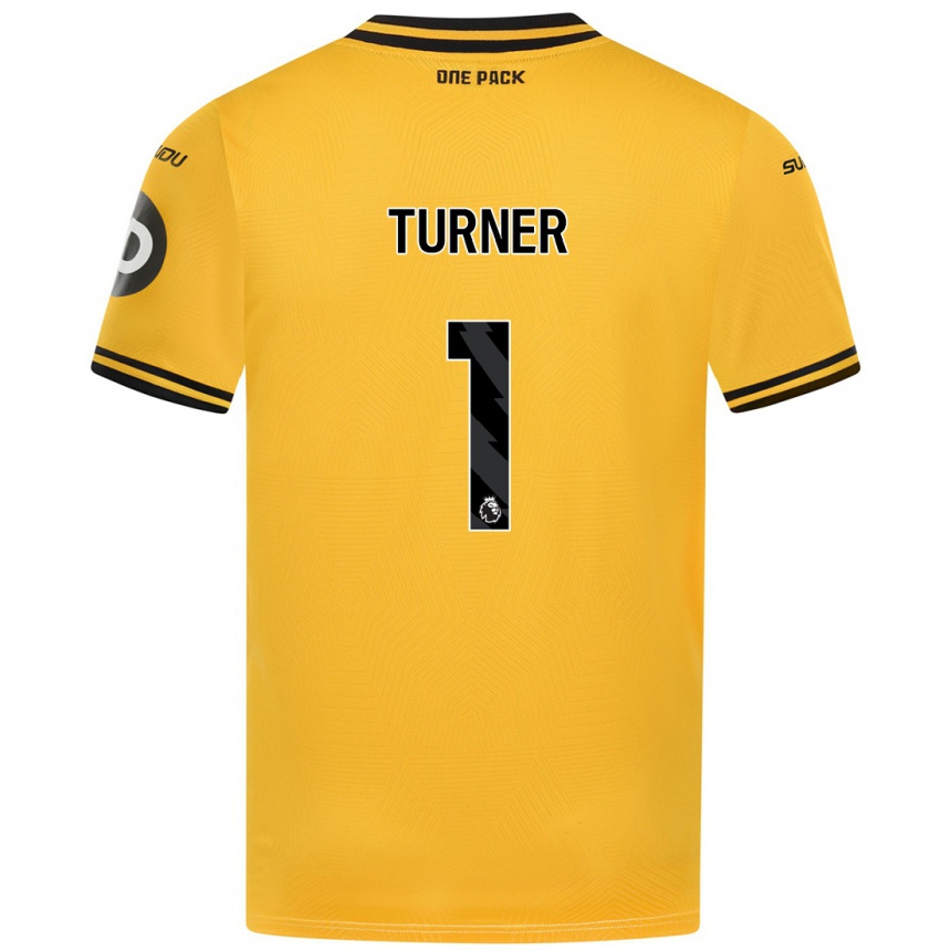 Niño Fútbol Camiseta Shannon Turner #1 Amarillo 1ª Equipación 2024/25