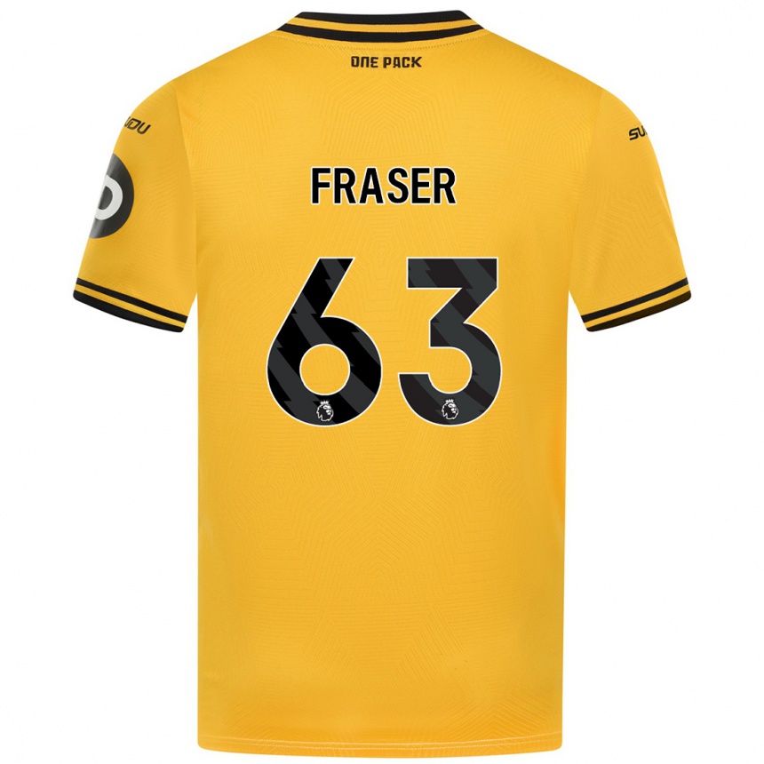 Niño Fútbol Camiseta Nathan Fraser #63 Amarillo 1ª Equipación 2024/25