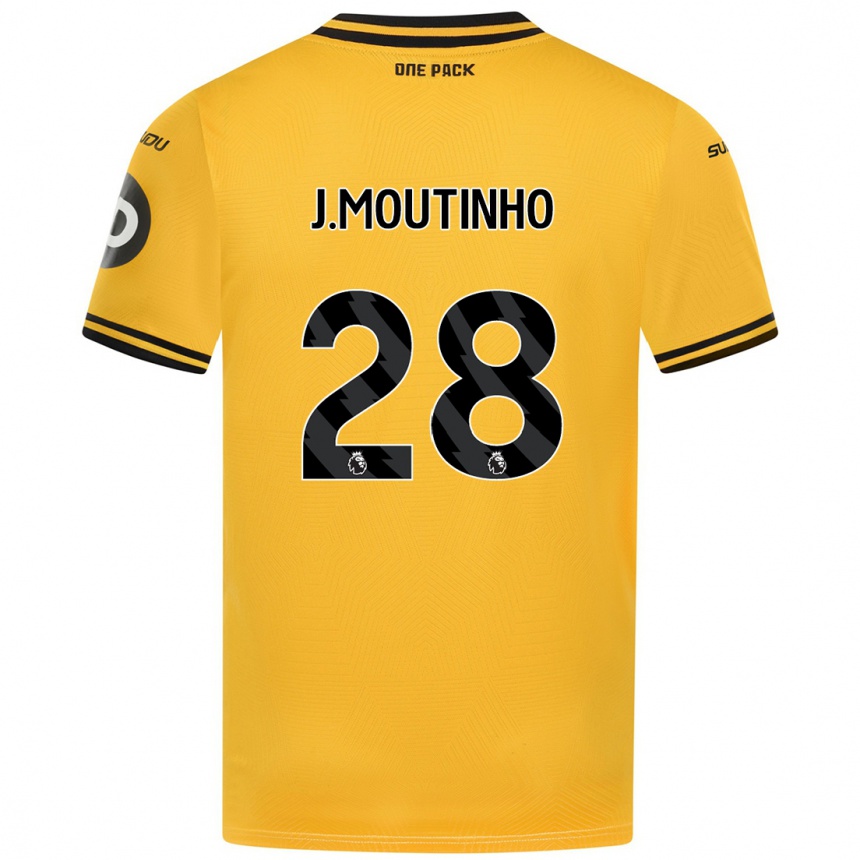 Niño Fútbol Camiseta Joao Moutinho #28 Amarillo 1ª Equipación 2024/25