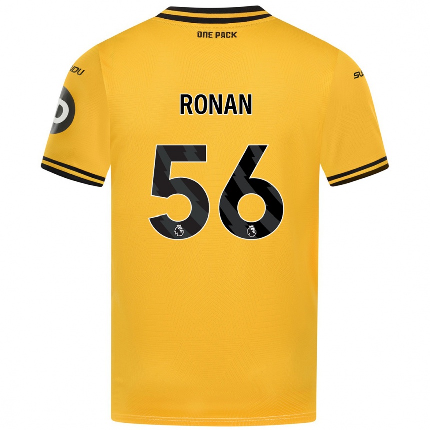 Niño Fútbol Camiseta Connor Ronan #56 Amarillo 1ª Equipación 2024/25