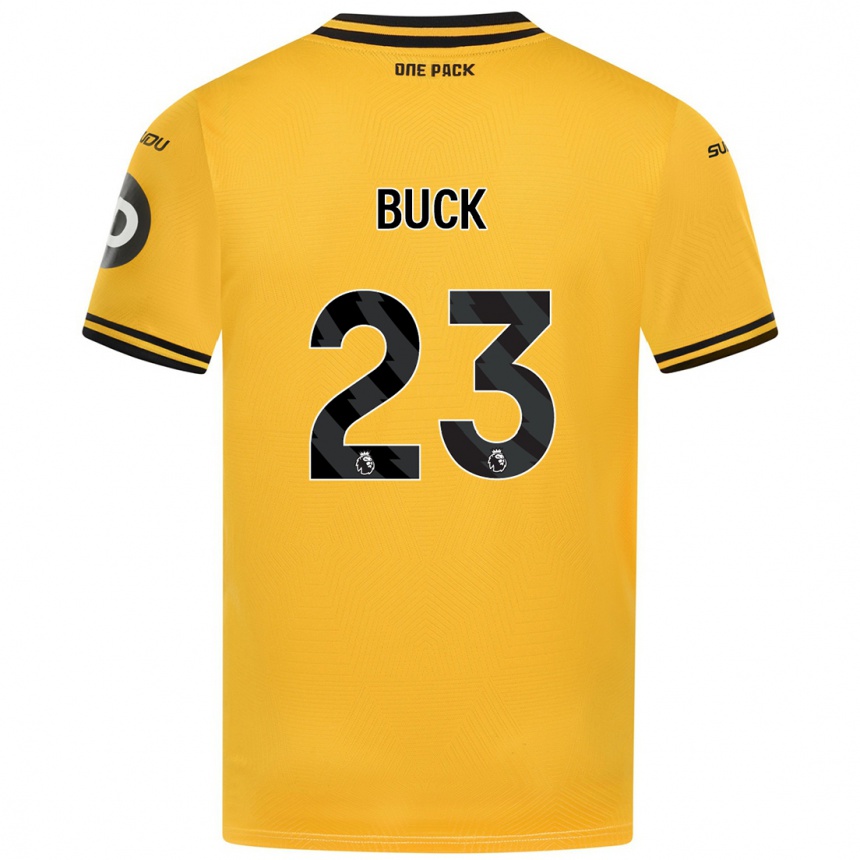 Niño Fútbol Camiseta Alex Buck #23 Amarillo 1ª Equipación 2024/25