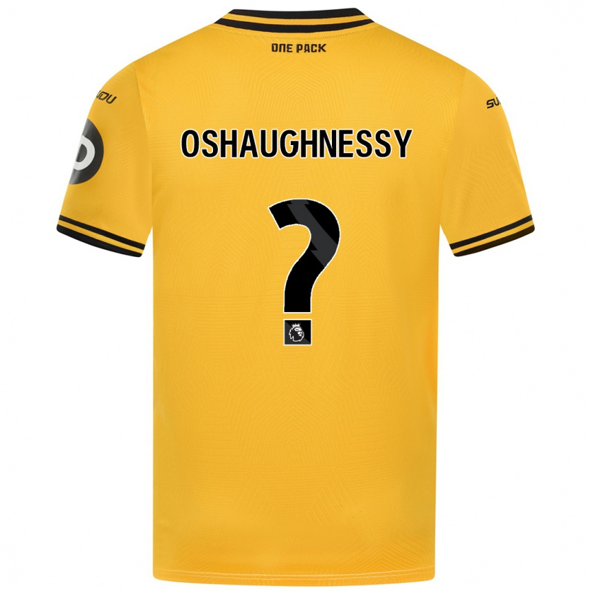 Niño Fútbol Camiseta Joe Oshaughnessy #0 Amarillo 1ª Equipación 2024/25