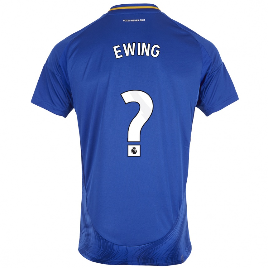 Niño Fútbol Camiseta Oliver Ewing #0 Azul Blanco 1ª Equipación 2024/25