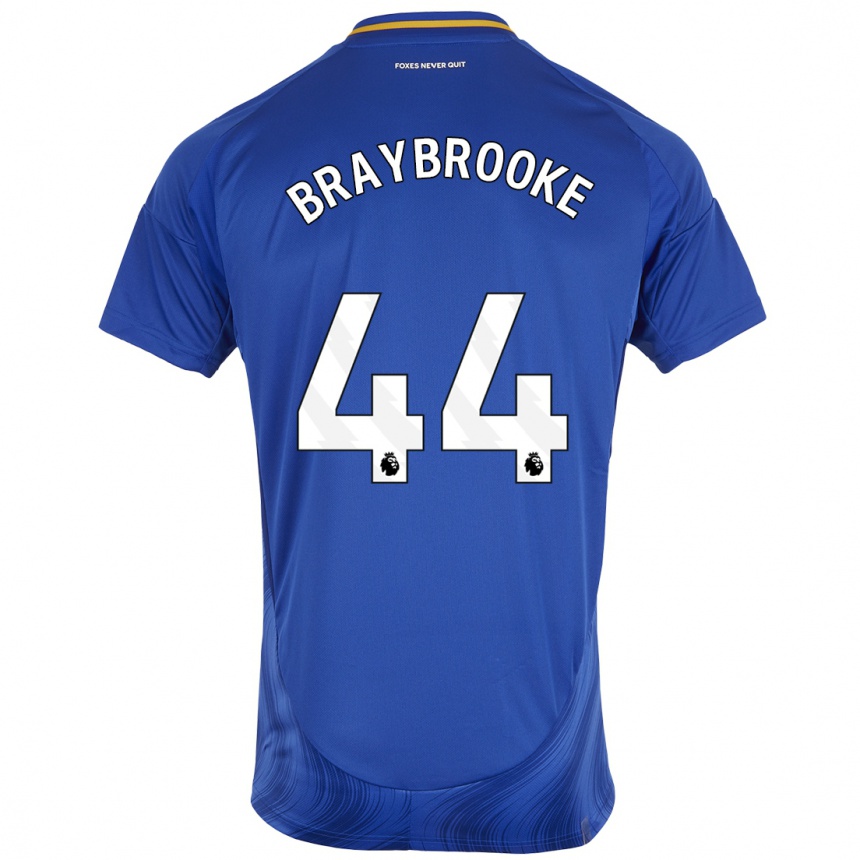 Niño Fútbol Camiseta Sammy Braybrooke #44 Azul Blanco 1ª Equipación 2024/25