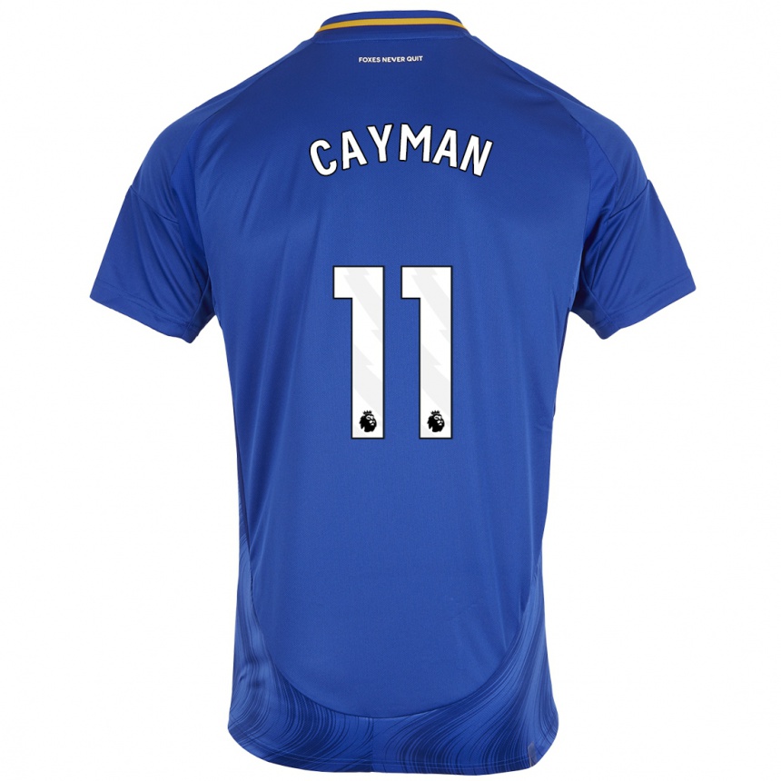 Niño Fútbol Camiseta Janice Cayman #11 Azul Blanco 1ª Equipación 2024/25