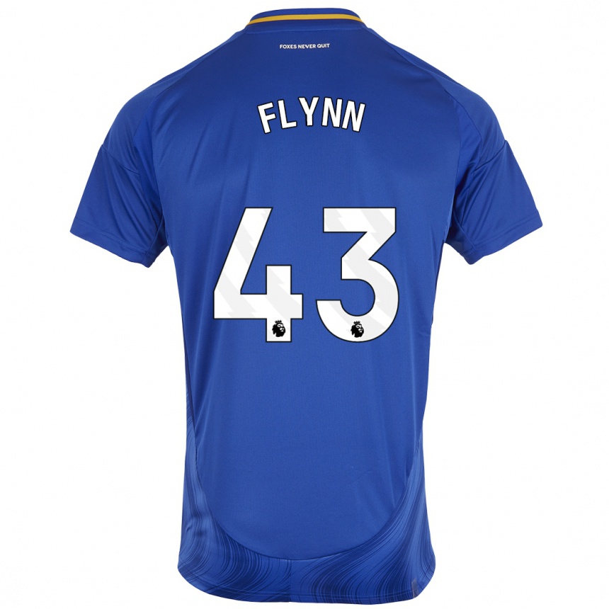 Niño Fútbol Camiseta Shane Flynn #43 Azul Blanco 1ª Equipación 2024/25